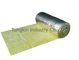 Sound Proofing FSK Glass Wool Blanket Insulation , Yellow Fiberglass Blanket