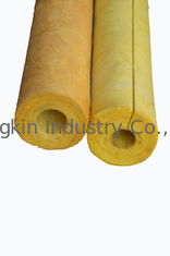 Rigid Glass Wool Pipe Insulation 64 Kg/m3 , High Temperature Pipe Insulation