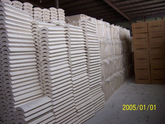 650 °C White Calcium Silicate Pipe Covering Insulation Material 600mm Length