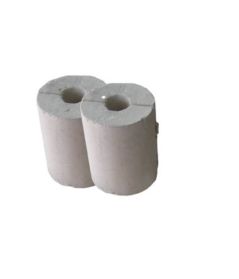 650 °C White Calcium Silicate Pipe Covering Insulation Material 600mm Length
