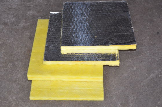 Acoustic Insulation Glass Wool Board , Fiberglass Air Conditioning Duct Board