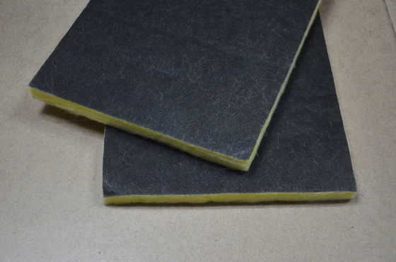 Acoustic Insulation Glass Wool Board , Fiberglass Air Conditioning Duct Board