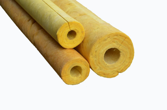 96 kg/m3 Glass Wool Pipe Insulation ， Fiberglass Pipe Insulation