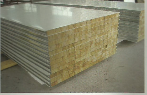 Yellow 100mm stonewool Insulation Board Fire Resistant For Steel Sandwich Panel