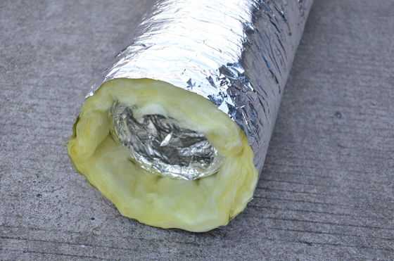 Foil Faced Glass Wool Insulation Blanket 25mm Thickness For Flexible Air Duct