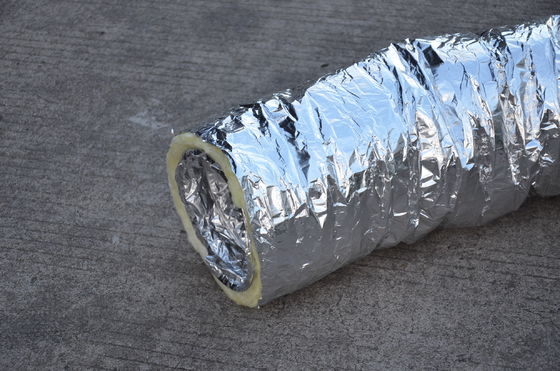 Foil Faced Glass Wool Insulation Blanket 25mm Thickness For Flexible Air Duct